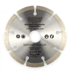 Diamanttrennscheibe 115x2,0x22,2mm Segmentiert Beton Ziegeln Sandsteine