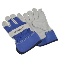 Arbeitshandschuhe Leder Gr. 10,5 Blau/weiß Handschuhe