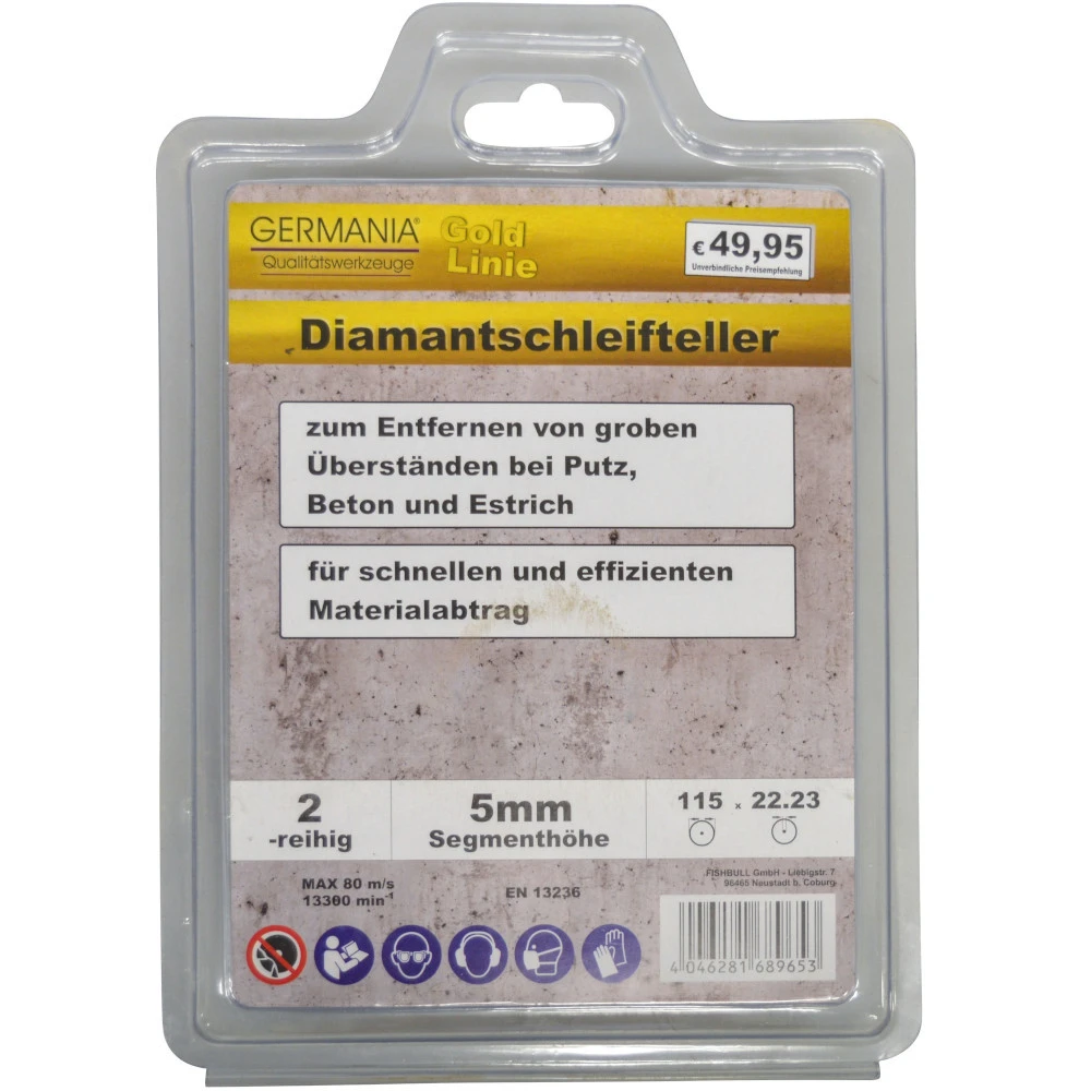 GERMANIA Diamantschleifteller Zweireihig, 115 X 22,23 Mm â Bild 2