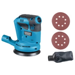 GERMANIA Plattform Akku-Exzenterschleifer 20 V Mit Schleifpapier Und Staubbeutel